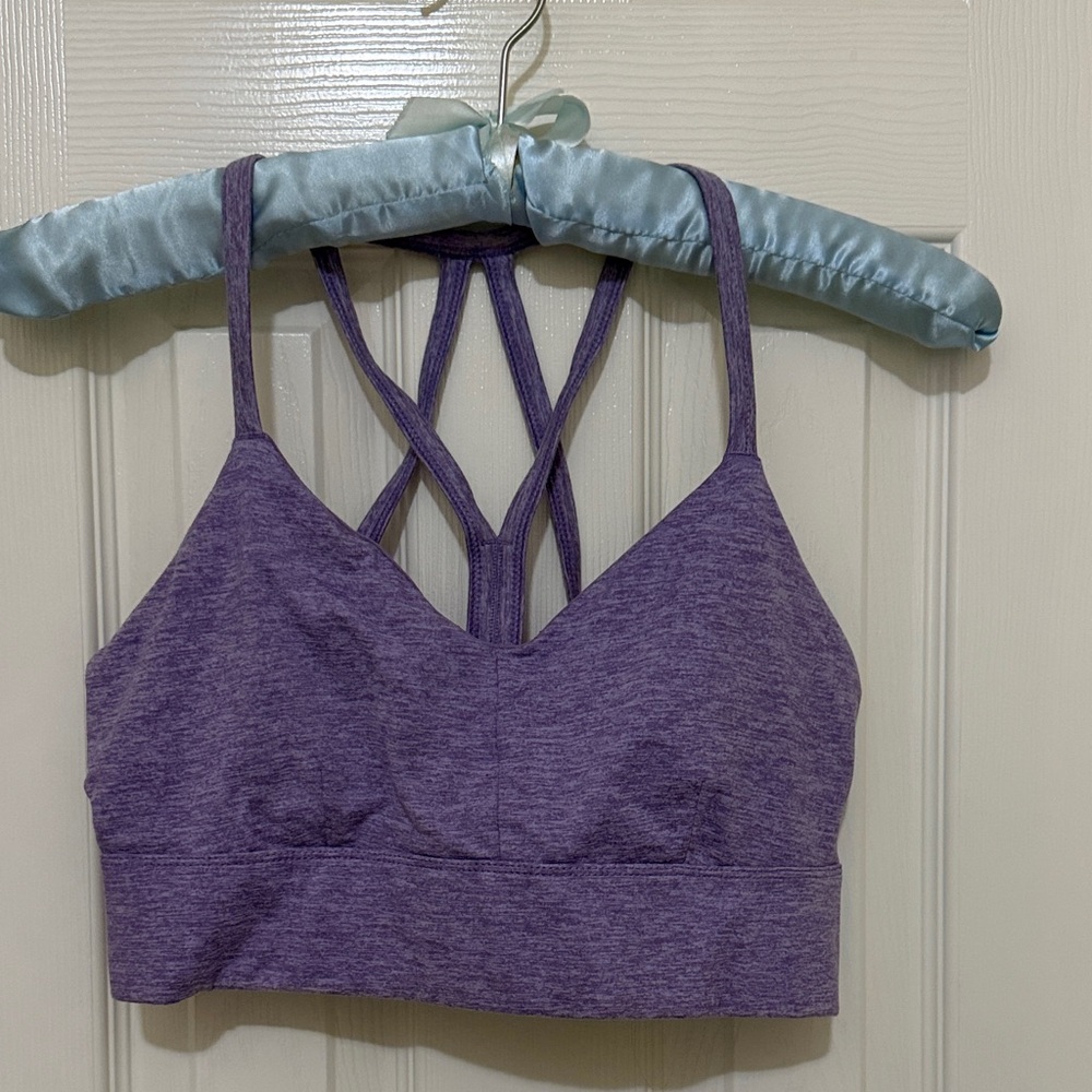JOYLAB Purple Strappy Sports Bra;Size Medium